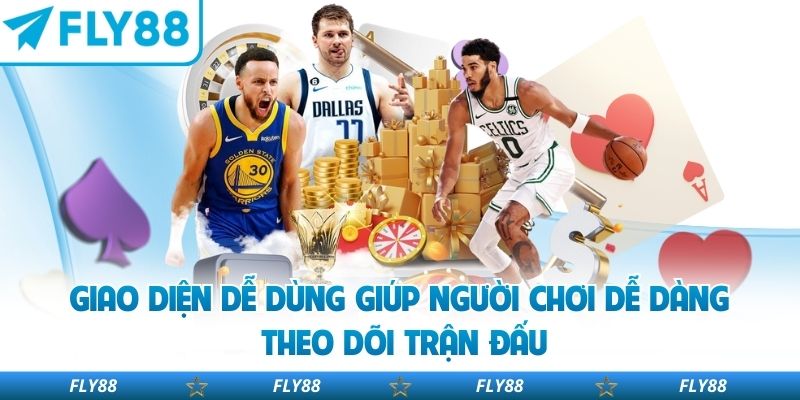 Giao diện dễ dùng giúp người chơi dễ dàng theo dõi trận đấu