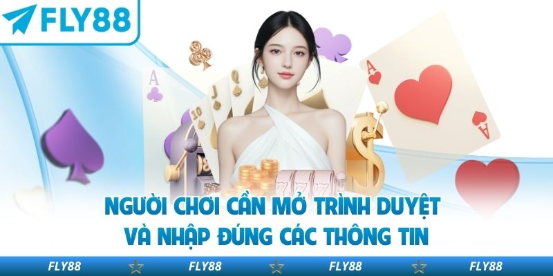 Người chơi cần mở trình duyệt và nhập đúng các thông tin