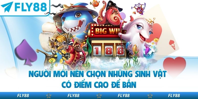 Người mới nên chọn những sinh vật có điểm cao để bắn